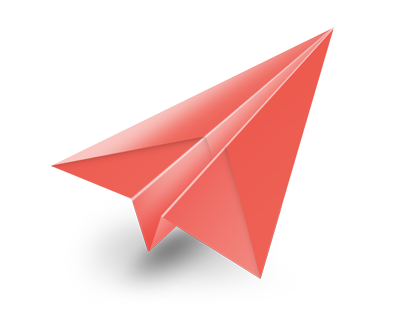 Red Paper Airplane