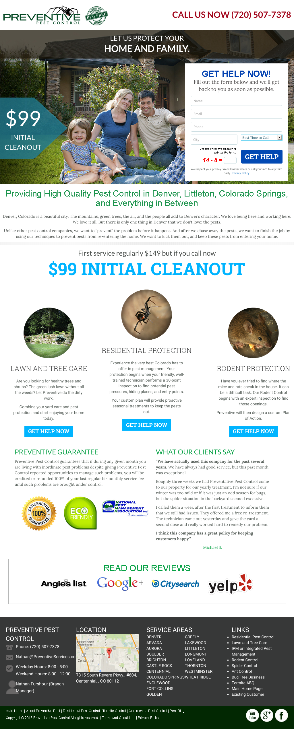 Preventive Pest Control Denver Home Page